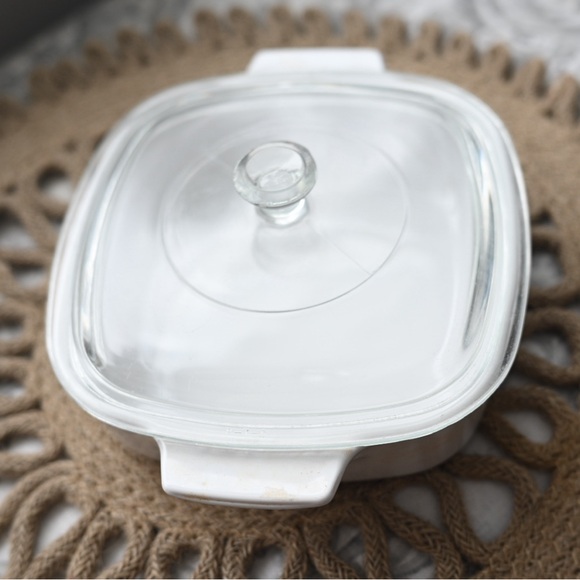 Vintage CorningWare Blue Dusk 1Qt 1L Casserole Dish with Lid Pyrex Made In USA - Picture 7 of 16